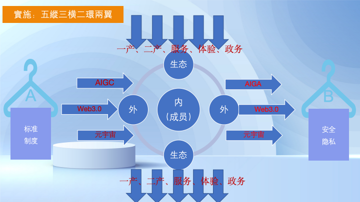 五纵三横二环两翼实施模型